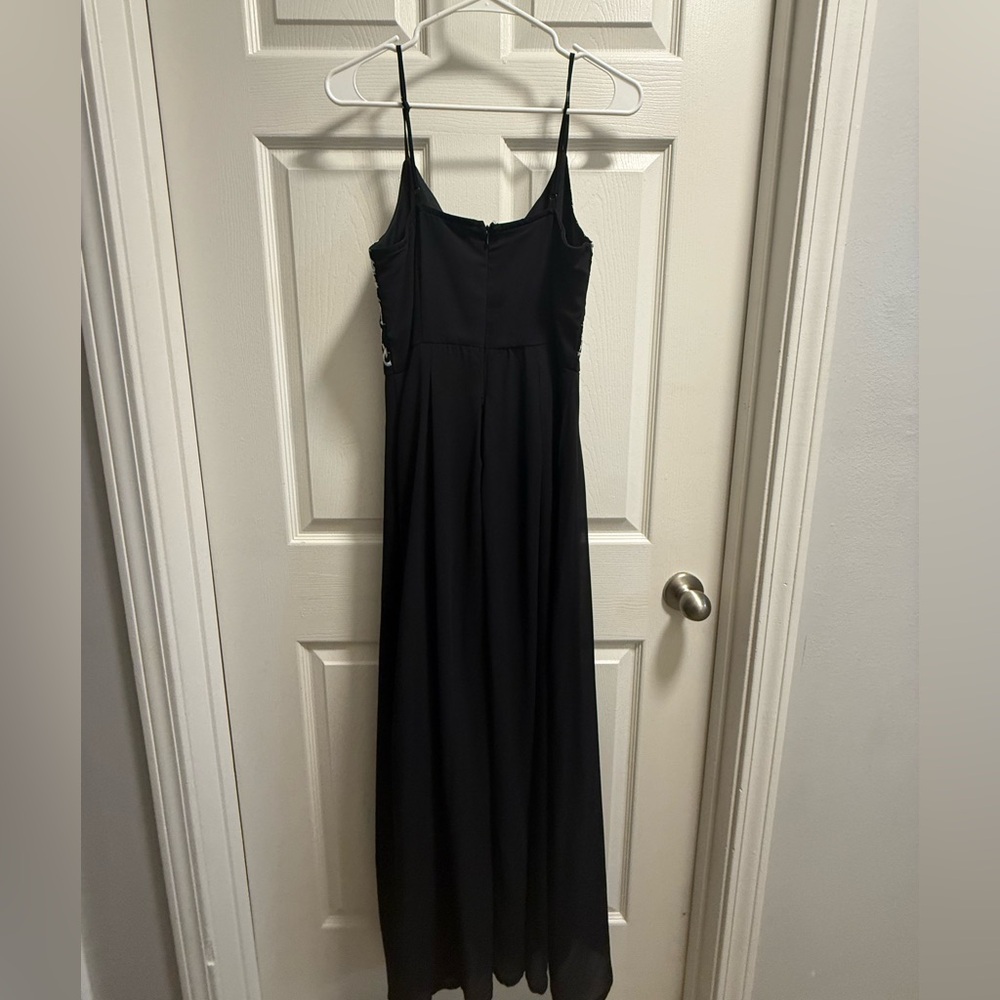 Spense -  Black & White Embroidered Maxi Dress – Size 8 - Picture 2 of 4